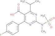 4-(4-Fluorophenyl)-2-(N-methylmethanesulfonamido)-6-(propan-2-yl)pyrimidine-5-carboxylic acid