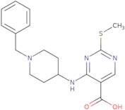 4-(1-Benzylpiperidin-4-Ylamino)-2-(Methylthio)Pyrimidine-5-Carboxylic Acid