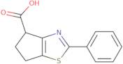 2-Phenyl-4H,5H,6H-cyclopenta[D][1,3]thiazole-4-carboxylic acid