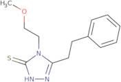 4-(2-Methoxyethyl)-5-(2-phenylethyl)-4H-1,2,4-triazole-3-thiol