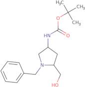 tert-Butyl N-[(3S,5S)-1-benzyl-5-(hydroxymethyl)pyrrolidin-3-yl]carbamate