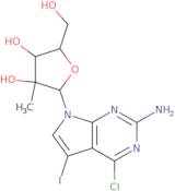 4-7H-Chloro-5-iodo-7-(2-C-methyl-b-D-ribofuranosyl)-7H-pyrrolo[2,3-d]pyrimidin-2-amine