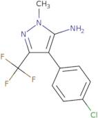 4-(4-Chlorophenyl)-1-methyl-3-(trifluoromethyl)-1H-pyrazol-5-amine