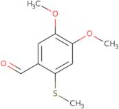 4,5-Dimethoxy-2-(methylsulfanyl)benzaldehyde