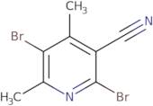 2,5-Dibromo-4,6-dimethylpyridine-3-carbonitrile