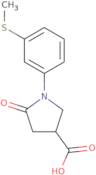 1-[3-(Methylthio)phenyl]-5-oxopyrrolidine-3-carboxylic acid