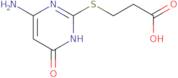 3-[(4-Amino-6-oxo-1,6-dihydropyrimidin-2-yl)thio]propanoic acid