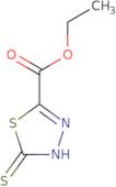 Ethyl 5-sulfanyl-1,3,4-thiadiazole-2-carboxylate