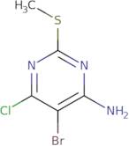 5-bromo-6-chloro-2-(methylsulfanyl)pyrimidin-4-amine