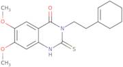 3-[2-(Cyclohex-1-en-1-yl)ethyl]-6,7-dimethoxy-2-sulfanyl-3,4-dihydroquinazolin-4-one