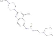 3-[2-(Diethylamino)ethyl]-1-[2-(4-ethylpiperazin-1-yl)-4-methylquinolin-6-yl]thiourea