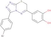 4-[3-(4-Bromophenyl)-7H-[1,2,4]triazolo[3,4-b][1,3,4]thiadiazin-6-yl]benzene-1,2-diol