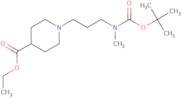 1-[3-(tert-Butoxycarbonyl-methyl-amino)-propyl]-piperidine-4-carboxylic acid ethyl ester