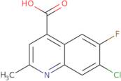 7-Chloro-6-fluoro-2-methyl-quinoline-4-carboxylic acid