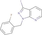 1-[(2-fluorophenyl)methyl]-3-iodo-1H-pyrazolo[3,4-b]pyridine