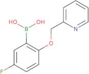 [5-Fluoro-2-(pyridin-2-ylmethoxy)phenyl]boronic acid