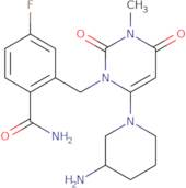 (R)-2-((6-(3-Aminopiperidin-1-yl)-3-methyl-2,4-dioxo-3,4-dihydropyrimidin-1(2H)-yl)methyl)-4-flu...