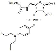 (4-N,N-(Dipropyl-1,1-diido-2-)aminophenyl)(5'-deoxy-5'-glycylamino-2'-O-tetrahydropyranylcytidyl...