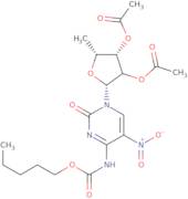 2',3'-Di-O-acetyl-5'-deoxy-5-nitro-N4-(pentyloxycarbonyl)cytidine