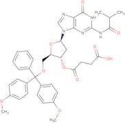 2'-Deoxy-5'-O-DMT-N2-isobutyrylguanosine 3'-O-succinate