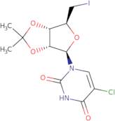 5'-Deoxy-5'-iodo-2',3'-O-isopropylidene-5-chlorouridine