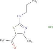 1-[4-Methyl-2-(propylamino)-1,3-thiazol-5-yl]ethan-1-one hydrochloride