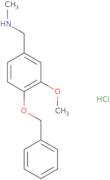 {[4-(Benzyloxy)-3-methoxyphenyl]methyl}(methyl)amine hydrochloride