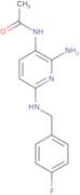 N-[2-Amino-6-[(4-fluorophenyl)methylamino]pyridin-3-yl]acetamide