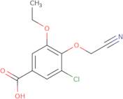 3-Chloro-4-(cyanomethoxy)-5-ethoxybenzoic acid