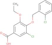 3-Chloro-4-[(2-chlorobenzyl)oxy]-5-ethoxybenzoic acid