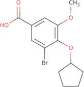 3-Bromo-4-(cyclopentyloxy)-5-methoxybenzoic acid