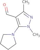 1,3-Dimethyl-5-(pyrrolidin-1-yl)-1H-pyrazole-4-carbaldehyde