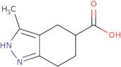 3-Methyl-4,5,6,7-tetrahydro-1H-indazole-5-carboxylic acid