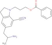 5-(2-Aminopropyl)-1-[3-(benzoyloxy)propyl]-2,3-dihydro-1H-indole-7-carbonitrile