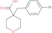 4-[(4-Bromophenyl)methyl]oxane-4-carboxylic acid