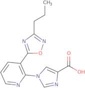 1-[3-(3-Propyl-1,2,4-oxadiazol-5-yl)pyridin-2-yl]-1H-imidazole-4-carboxylic acid