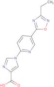 1-[5-(3-Ethyl-1,2,4-oxadiazol-5-yl)pyridin-2-yl]-1H-imidazole-4-carboxylic acid