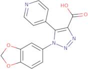 1-(1,3-Benzodioxol-5-yl)-5-(pyridin-4-yl)-1H-1,2,3-triazole-4-carboxylic acid