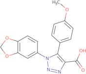 1-(1,3-Benzodioxol-5-yl)-5-(4-methoxyphenyl)-1H-1,2,3-triazole-4-carboxylic acid