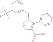 5-Pyridin-4-yl-1-[3-(trifluoromethyl)benzyl]-1H-1,2,3-triazole-4-carboxylic acid