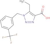 5-Ethyl-1-[3-(trifluoromethyl)benzyl]-1H-1,2,3-triazole-4-carboxylic acid