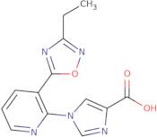1-[3-(3-Ethyl-1,2,4-oxadiazol-5-yl)pyridin-2-yl]-1H-imidazole-4-carboxylic acid