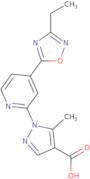 1-[4-(3-Ethyl-1,2,4-oxadiazol-5-yl)pyridin-2-yl]-5-methyl-1H-pyrazole-4-carboxylic acid