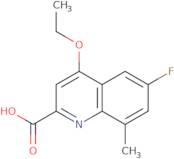 4-Ethoxy-6-fluoro-8-methylquinoline-2-carboxylic acid