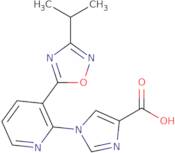 1-{3-[3-(Propan-2-yl)-1,2,4-oxadiazol-5-yl]pyridin-2-yl}-1H-imidazole-4-carboxylic acid