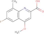 6-Fluoro-4-methoxy-8-methylquinoline-2-carboxylic acid