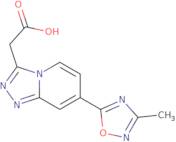 [7-(3-Methyl-1,2,4-oxadiazol-5-yl)[1,2,4]triazolo[4,3-a]pyridin-3-yl]acetic acid