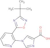 1-[3-(3-tert-Butyl-1,2,4-oxadiazol-5-yl)pyridin-2-yl]-1H-imidazole-4-carboxylic acid