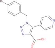 1-(4-Bromobenzyl)-5-pyridin-4-yl-1H-1,2,3-triazole-4-carboxylic acid