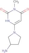 6-(3-Aminopyrrolidin-1-yl)-3-methyl-1,2,3,4-tetrahydropyrimidine-2,4-dione